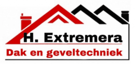 Het logo van Extremera Dakwerken, uw dakdekker voor in IJmuiden